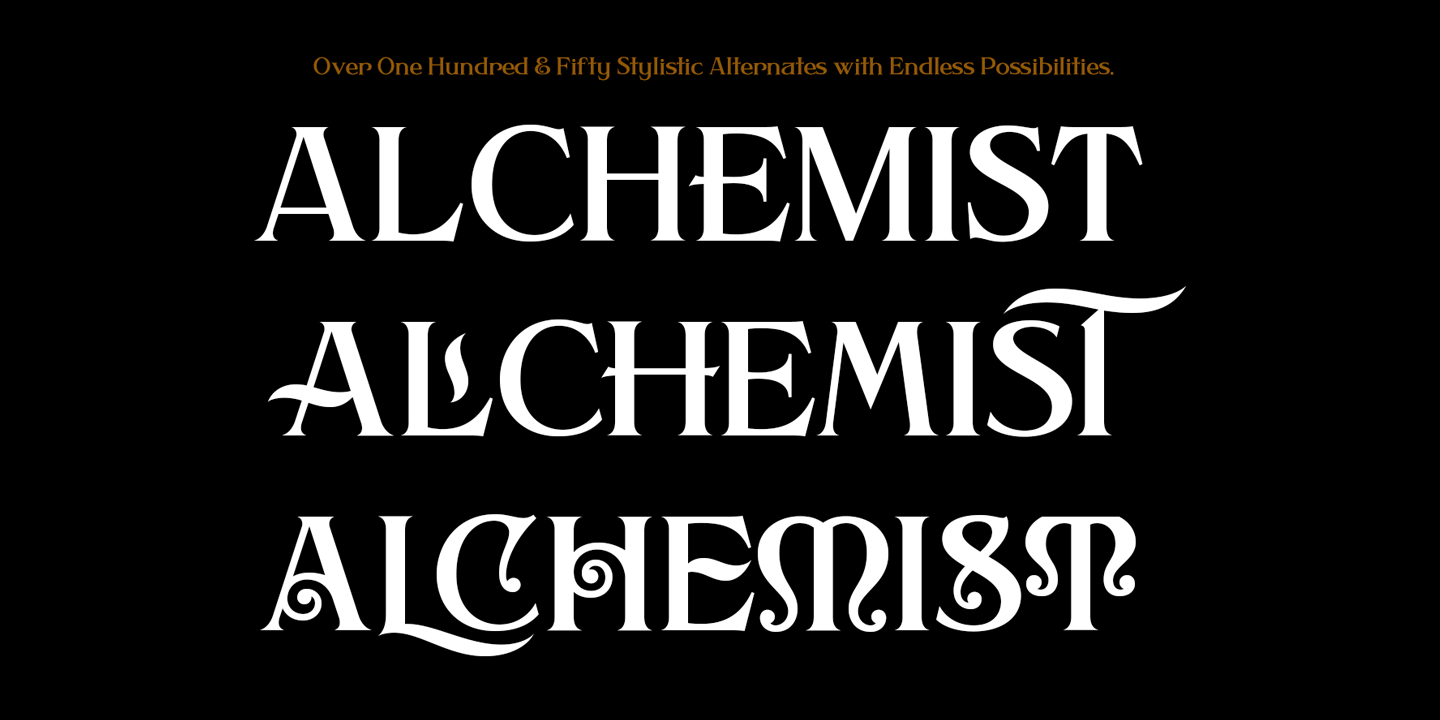Przykładowa czcionka Alchemist #2